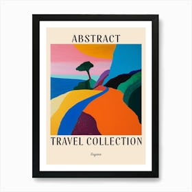 Abstract Travel Collection Poster Guyana 3 Art Print