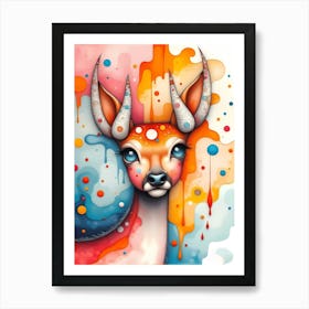 The Colorful Chronicles of Dazzlehorn Art Print