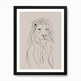 Lion Head 2 Art Print