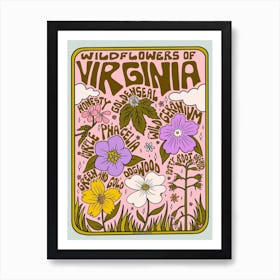 Virginia Wildflowers Art Print