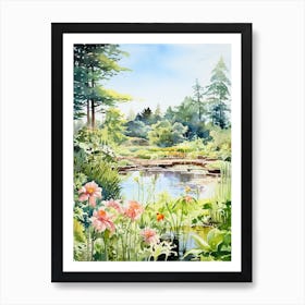 Gothenburg Botanical Gardens Watercolour 2 Art Print