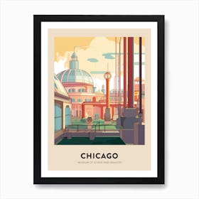 Museum Of Sciene And Industry 2 Chicago Travel Poster Art Print