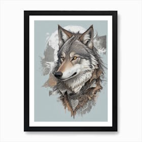 Wolf Canvas Print Art Print