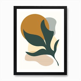 Abstract Leaf Art Print