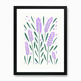 Lavender Flowers Art Print