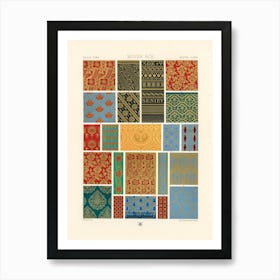 Middle Ages Pattern, Albert Racine 3 Art Print