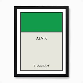 Alvik Stockholm Art Print