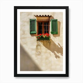 Window With Green Shutters 1 Art Print