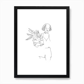 Mathilda Line Art Print