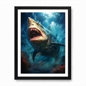 Great White Shark Art Print