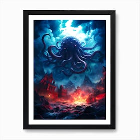 Octopus Art Print