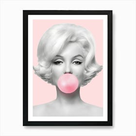 Marilyn Monroe Chewing Gum Art Print