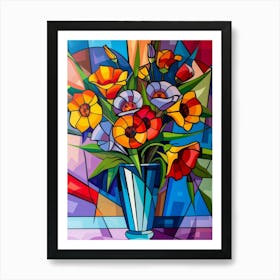 Flowers In A Vase 82 Art Print