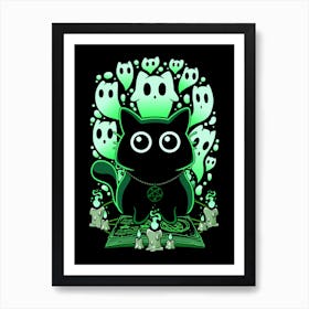 Paranormal Cativity - Ghosts cats Art Print