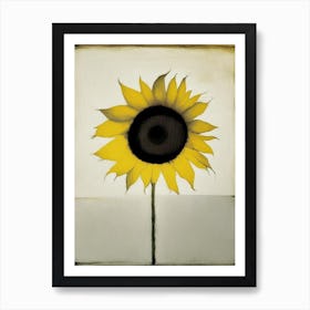 Sunflower Symbol Abstract Painting Art Print