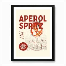 Aperol Spritz Art Print