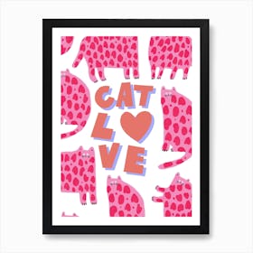 Cat Love Art Print