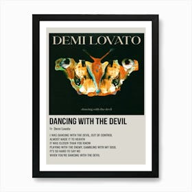 Dancing With The Devil By Demi Lovato Poster Art Print