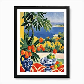 Table By The Sea Art Print