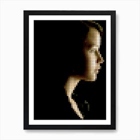 Hunger Games In A Pixel Dots Art Style 1 Art Print