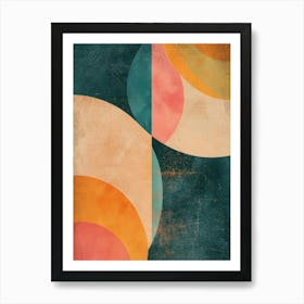 Abstract Circles Canvas Print 6 Art Print