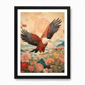 Bald Eagle 2 Detailed Bird Painting Art Print