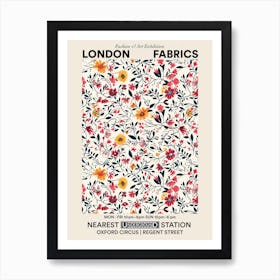 Poster Floral Charm London Fabrics Floral Pattern 7 Art Print