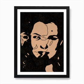 Abstract Woman'S Face 3 Art Print