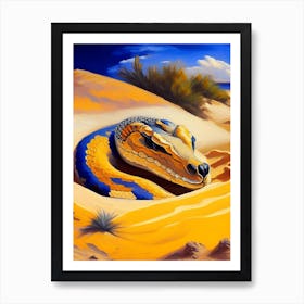 Sand Viper Snake Painting Art Print