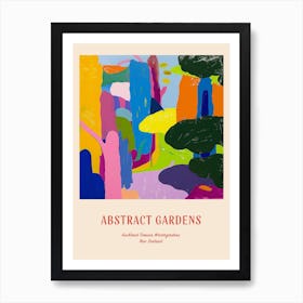 Colourful Gardens Auckland Domain Wintergardens 1 Red Poster Art Print