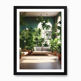 Tropical Living Space Art Print