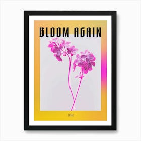 Hot Pink Lilac 3 Poster Art Print