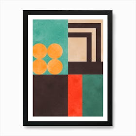 Color geometry in harmony 9 Art Print