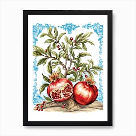 Pomegranate Illustration 7 Art Print