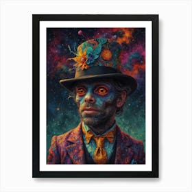 Man With A Top Hat Art Print