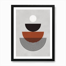 Simple geometry and colors 8 Art Print