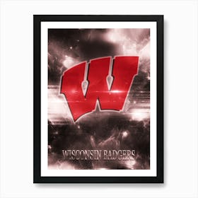 Wisconsin Badgers Art Print