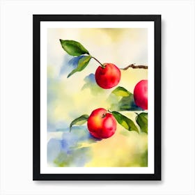 Barbados Cherry Italian Watercolour fruit Art Print