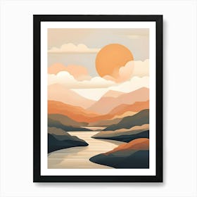 Sunset Landscape 2 Art Print