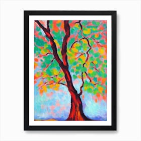 Box Elder tree Abstract Block Colour Art Print