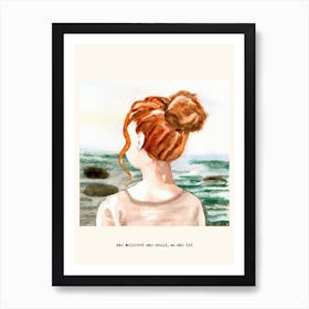 She Believed She Could, So She Did Ginger Girl Art Print