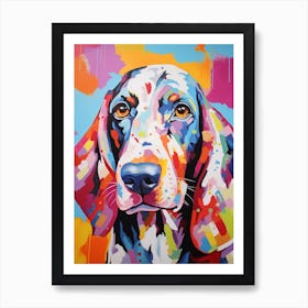 Pop Art Basset Hound 3 Art Print