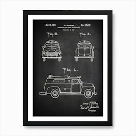 Ambulance Patent Print Fire Truck Ambulance Emt Patent Ambulance Art Ambulance Emt Decor Ambulance Ems Ambulance Patent Cm2191 Art Print