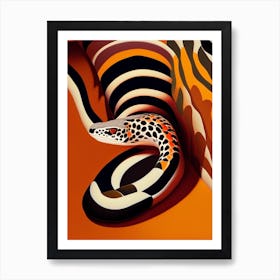 Milk Snake Vibrant Art Print