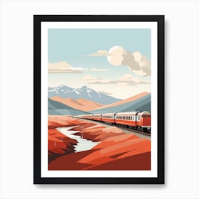 The West Highland Line Scotland 3 Hiking Trail Landscape Art Print