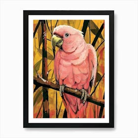 Pink Parrot Art Print