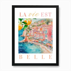 French Riviera Print Art Print