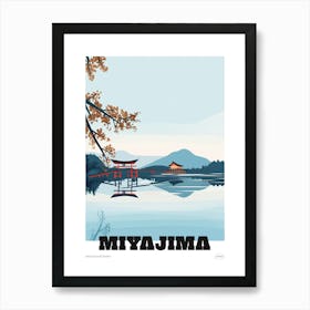 Miyajima Japan 2 Colourful Travel Poster Art Print