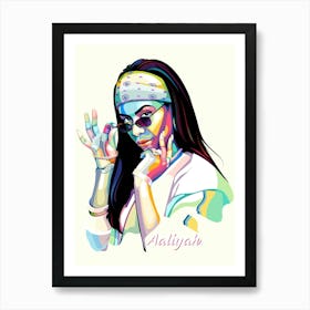 Aaliyah Wpap Art Print