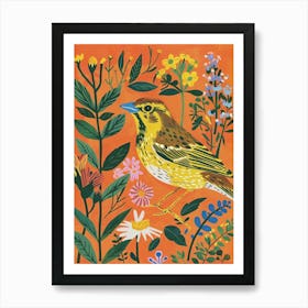 Spring Birds Yellowhammer 1 Art Print